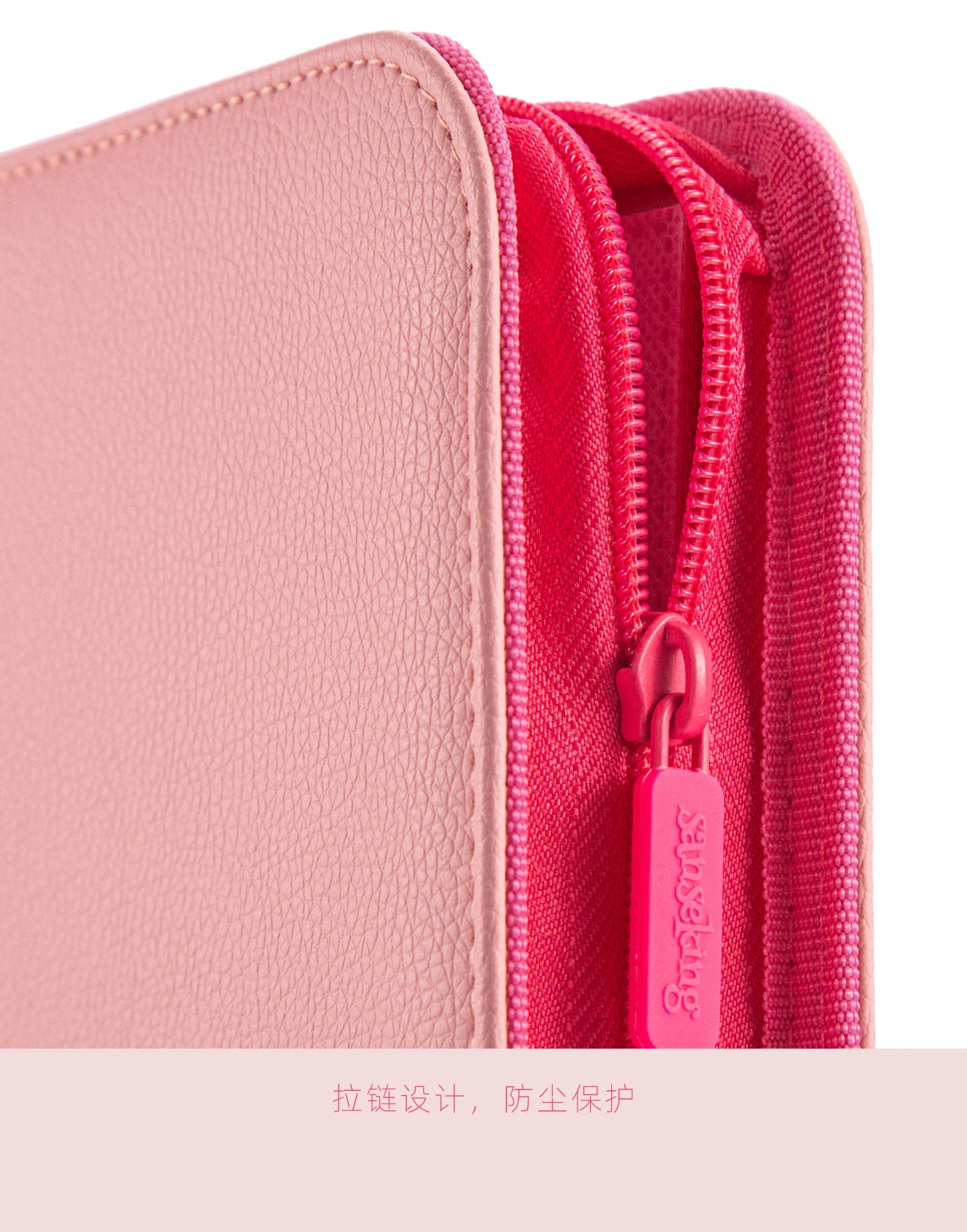 Premium Zipper 4/9/12 Pocket PU Card Binder - Aesthetic Pink & White Album for Pokemon Cards, Game Collection & Fan Photos