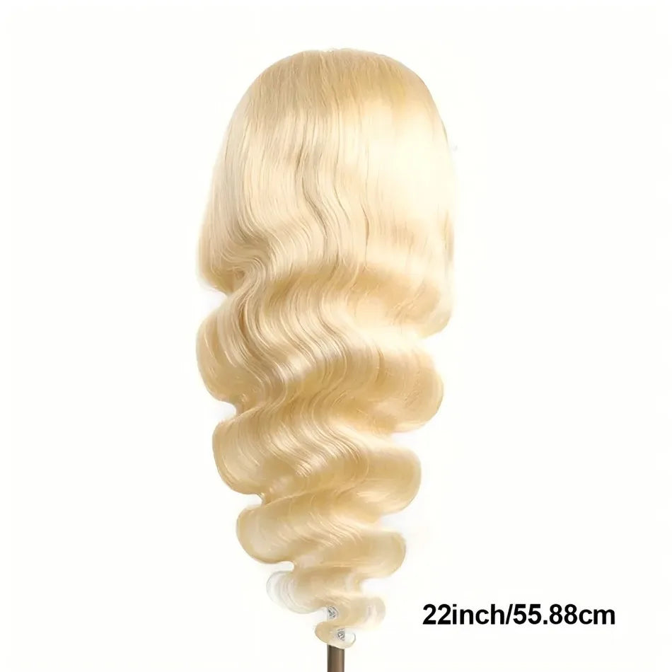 40Inch 613 13x6 Lace Front Wig Human Hair Body Wave Blonde Wig Human Hair 613 HD Transparent Blonde Lace Front Wigs Pre Plucked