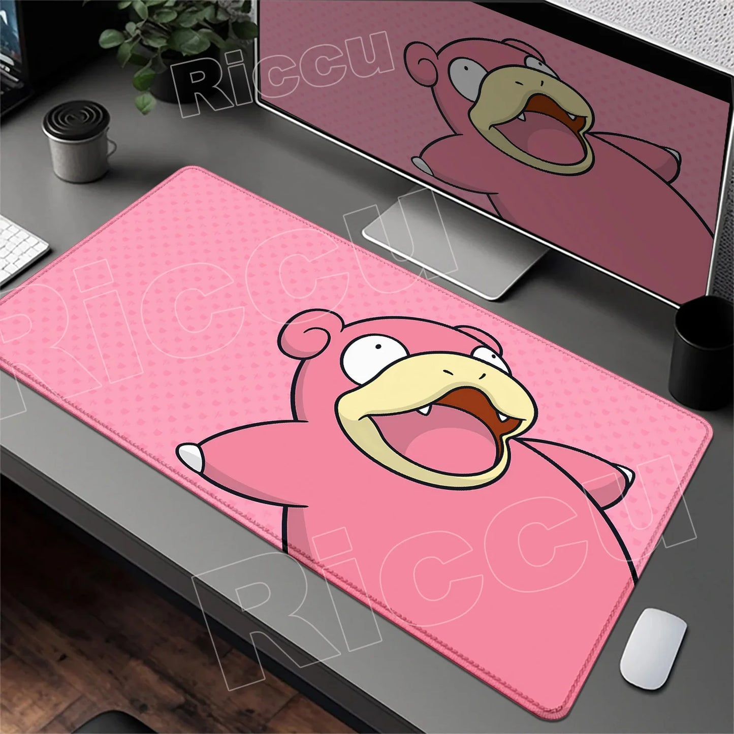 HD 900x400 Rubber Large PC Mousepad Gaming Mouse Pad Accessories Pikachu Slowpoke XXL Desk Keyboard Mat Computer Laptop Mausepad
