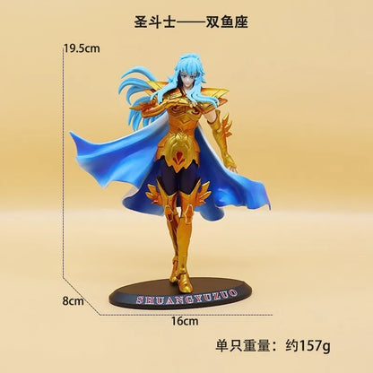 19cm Anime Dark Saint Seiya Figure Phoenix Ikki Hyoga Seiya Shiryu Action Figures Box Figure Collection Decoration Toys Hobbies