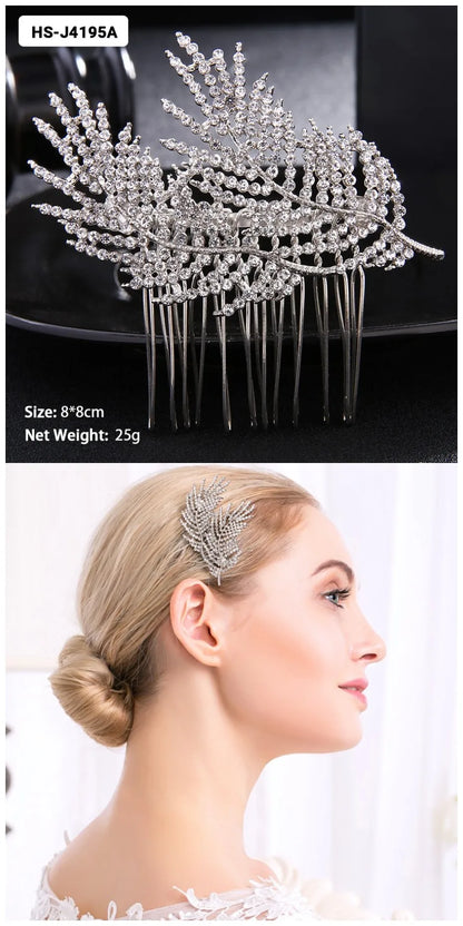 Crystal Bridal Hair Comb.