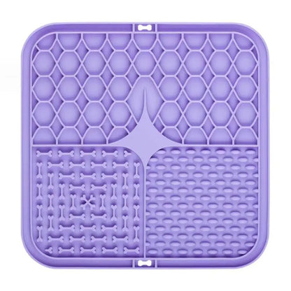 Silicone Pet Licking Pad: Anti-Anxiety Slow Feeder & Bath Time Distraction Mat