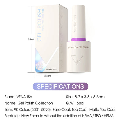 V6 Venalisa 10ml Nail Gel Polish Hema Free TPO Free Ultra Cat Eye Effect Magnet Semi Permanent Soak Off UV LED Varnish Gel Nail