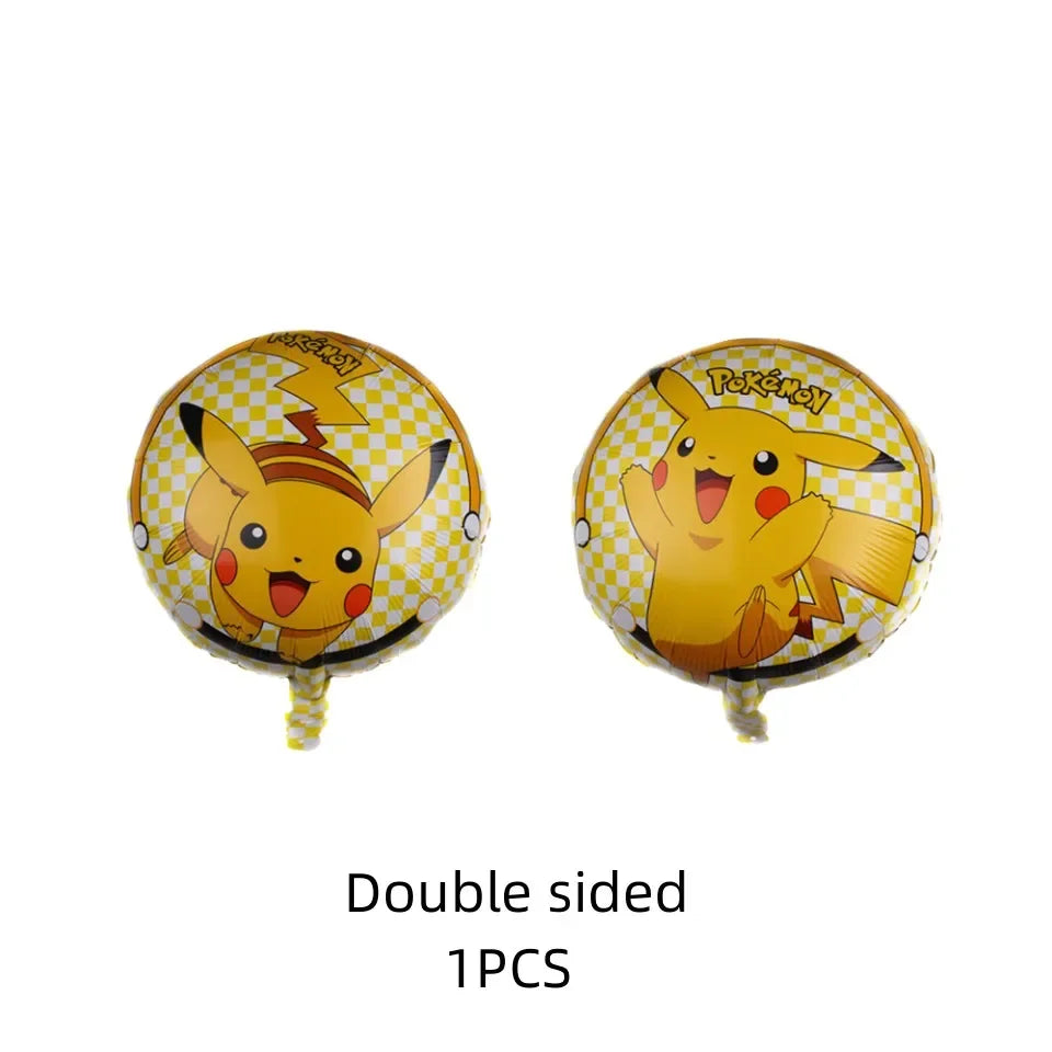 Pokemon Themed Cartoon Pikachu Birthday Party Children's Bag Balloon Decoration Paper Bag Cake Box Baby Shower