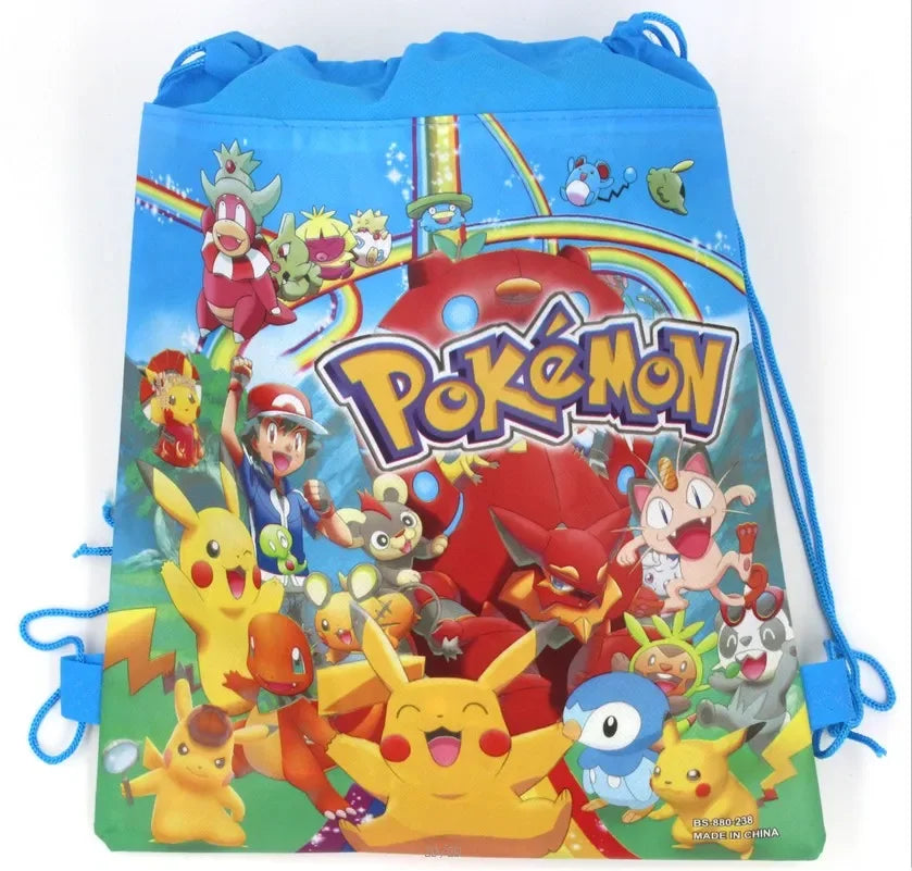 Pokemon Themed Cartoon Pikachu Birthday Party Children's Bag Balloon Decoration Paper Bag Cake Box Baby Shower