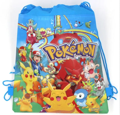 Pokemon Themed Cartoon Pikachu Birthday Party Children's Bag Balloon Decoration Paper Bag Cake Box Baby Shower