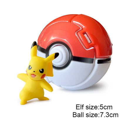 25 Styles Pokeball Figure Anime Figure Pokemon Elf Ball Toy Action Model Pikachu Mewtwo Charmander Kids Birthday Gifts Toys