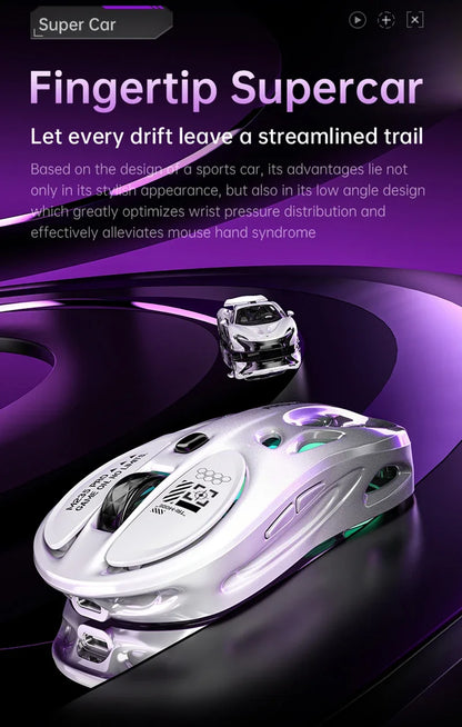 Lenovo Tri-mode Wireless Bluetooth Mouse Lightweight Computer Rgb Illuminated Gaming Mouse Portable Tablet Universal Mouse