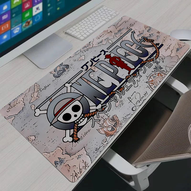 Anime Mouse Pad HD Print Computer Gamer Locking Edge Mousepad XXL Keyboard PC Mice Mats Pad One Piece Luffy For LOL Csgo