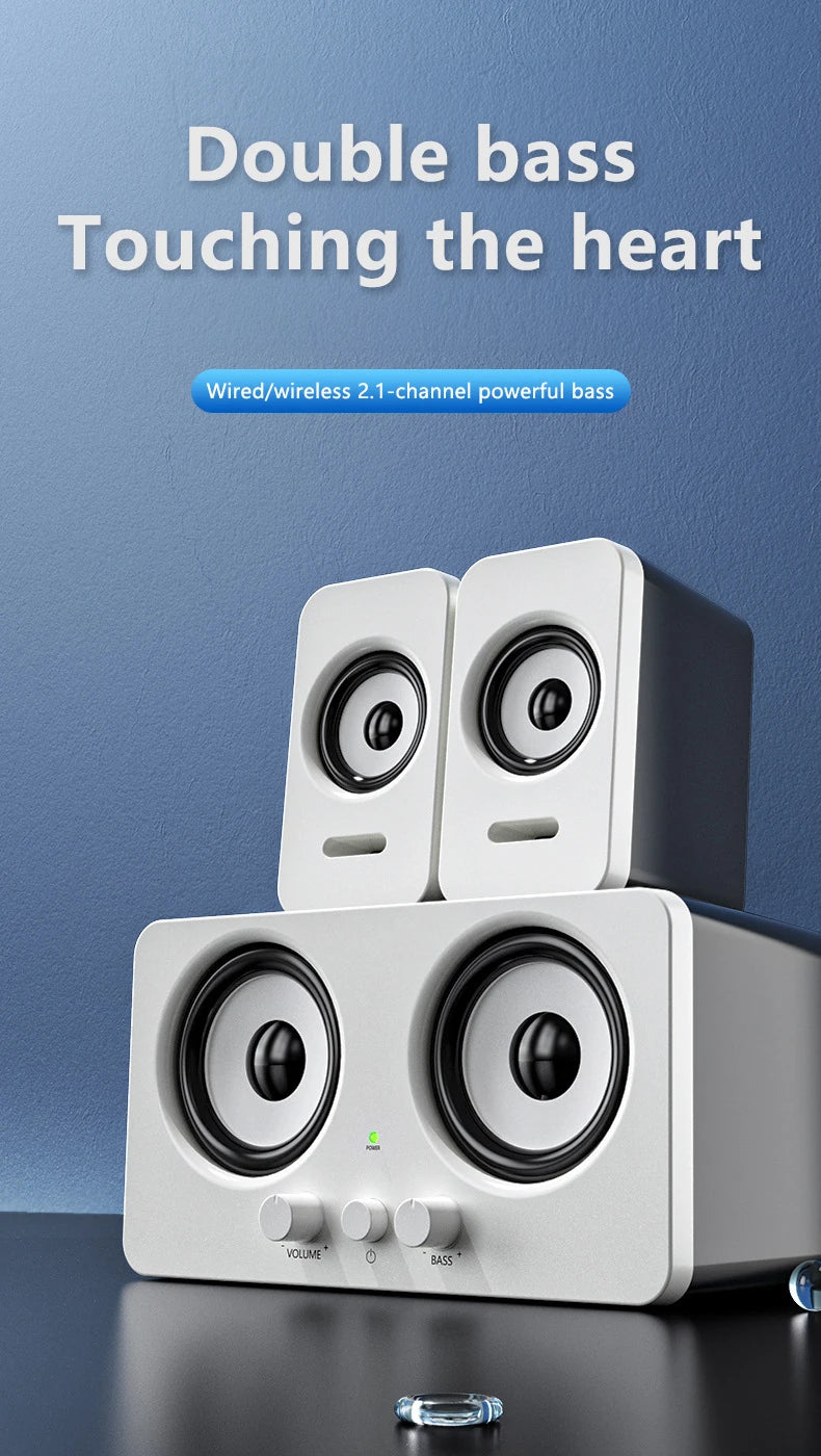 Computer Speakers with Subwoofer & 3D Surround Sound