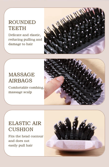 WANMEI Salon Styling Curly Hair Styling Brush Curl Hair Brush for Combing and Shaping  Curls Reduce Pulling Tools