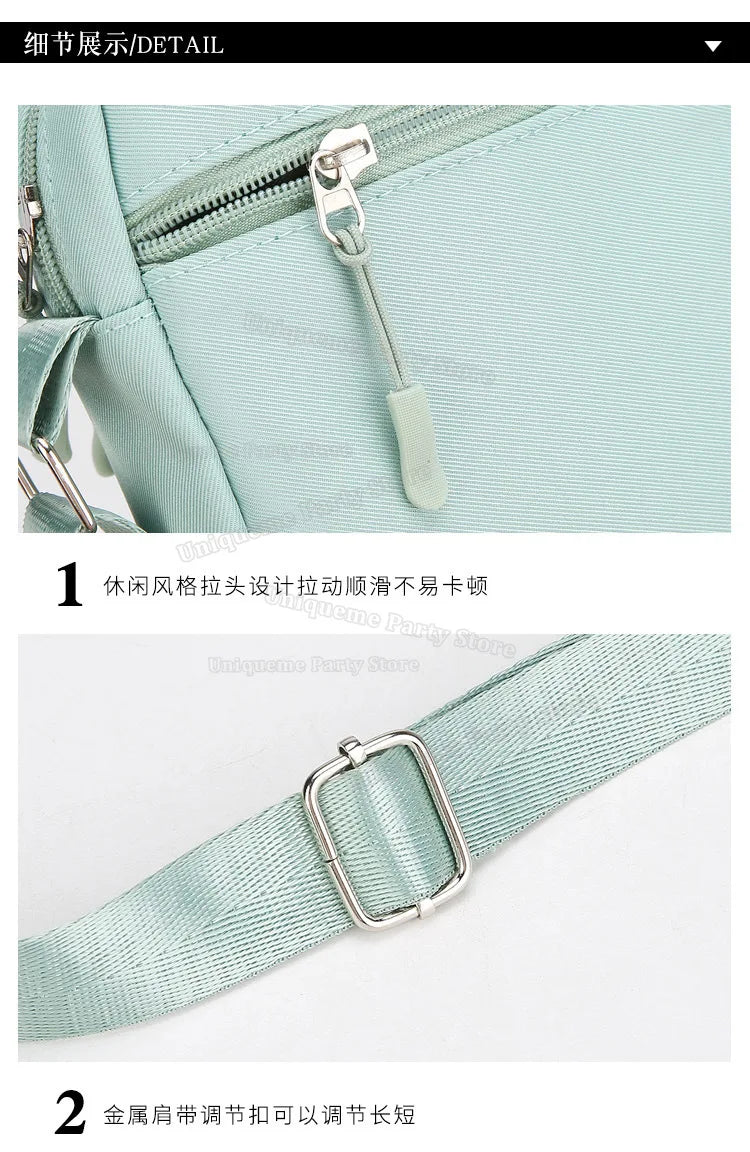 Cartoon Pokemons Gengar Phone Crossbody Bag Pikachus Squirtle Charmander Shoulder Bags Boy Girl Anime Outdoor Sport Chest Packs
