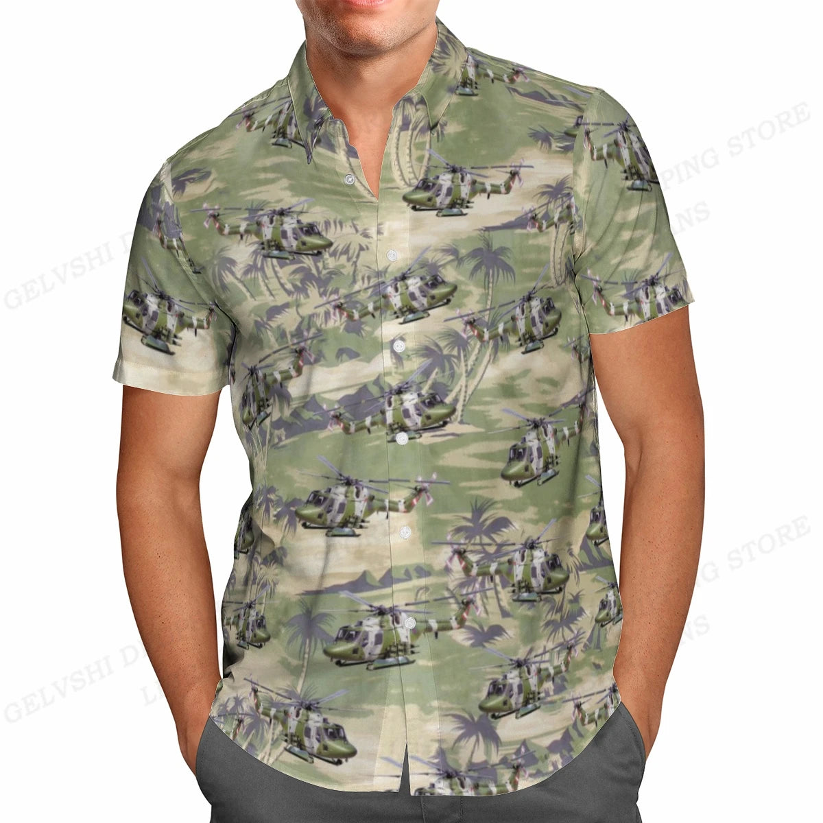 Summer Hawaiian Shirts Fish Printed Shirt Men Women Fashion Short Sleeve Blouse Men's Vocation Lapel Beach Camisas Sea