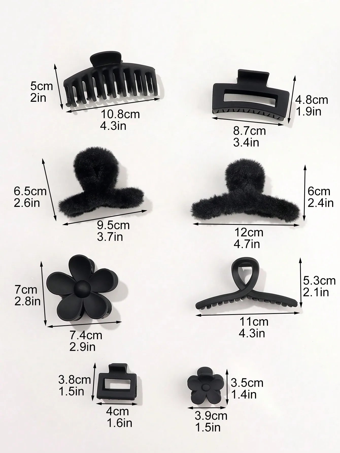 Autumn Winter Hair Clips Set.