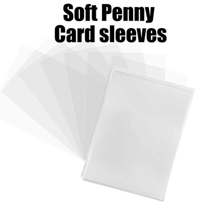 100-600pcs Card Sleeves Hard Soft Card Holder Covered With Protective Filmclear Trading Protectors For Pokmone Football Gamecard