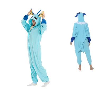 TAKARA TOMY Pokemon Kigurumi Onesie Snorlax Eevee Squirtle Gengar Pijama Cosplay Costume Halloween Adult Anime Umbreon Pajamas