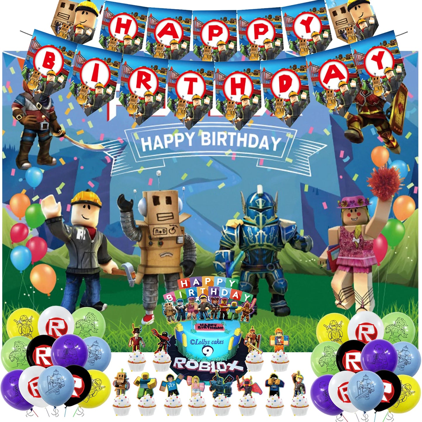 Roblox Party Decor Set 1