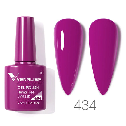 Venalisa VIP4 Nail Gel Polish HEMA/TPO FREE Full Coverage Beautiful Semi Permanent Soak Off UV LED Gel Nail Polish Gel Lacquer
