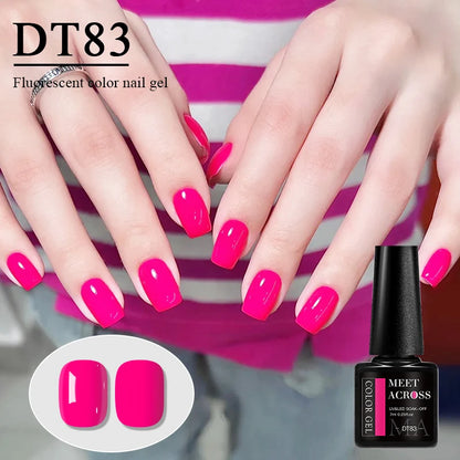 7ml Fluorescent Gel Nail Polish Ultra Bright Colors Spring Summer Nail Salon Supplies UV LED Long-Lasting Varnish DIY Manicure