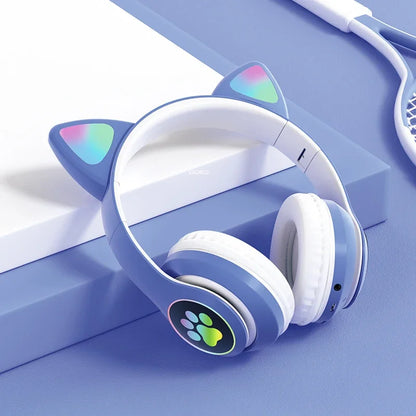 Cat Ears Bluetooth Headphones