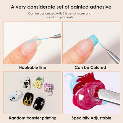 Vendeeni 36 Colors/set DIY Painting UV Gel Graffiti Drawing Nail Art Design Gel Nail Polish With Color Card TPO/HEMA FREE