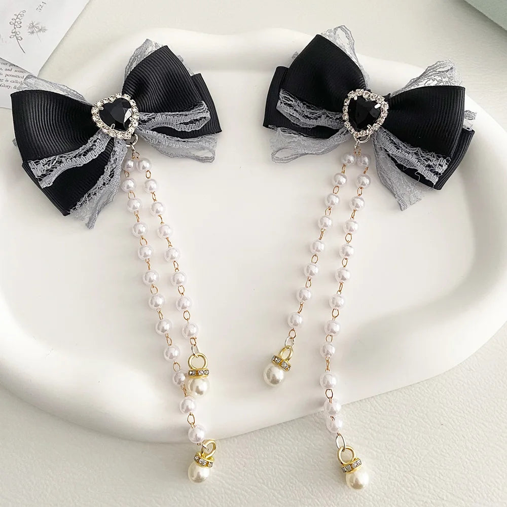 Lolita Hair Bow Clip Set.