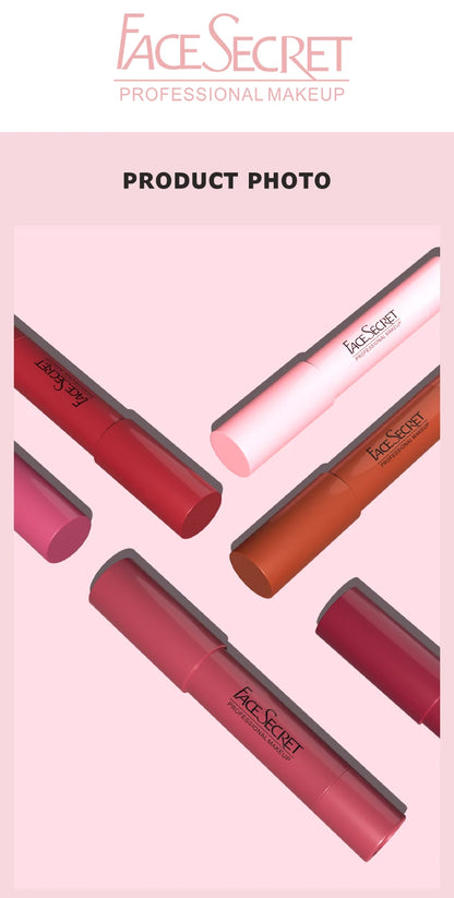 12-Color Matte Lip Pencil Set.