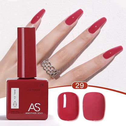 AS 1pc 15ml Bright Yellow Gel Nail Polish Starter Pure Soak Off No Wipe Nail Gel Polish Varnish Suitable For All Seasons