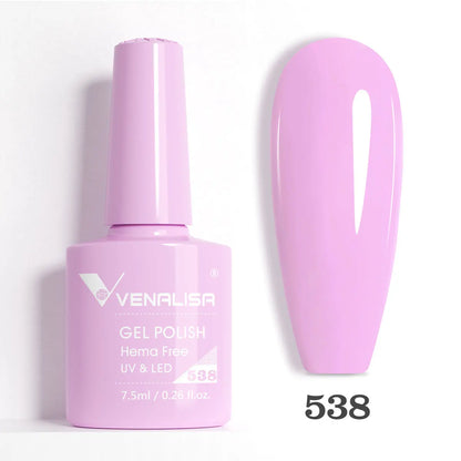 Venalisa VIP5 Nail Gel Polish HEMA/TPO FREE Full Coverage Beautiful Semi Permanent Soak Off UV LED Gel Nail Polish Gel Lacquer