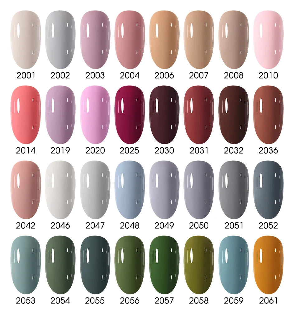 Clou Beaute 20pcs TPO & HEMA FREE Nail Gel Polish Set Red Pink Nude UV LED Soak Off Polish Gel Nail Semi Permanent Nail Varnish