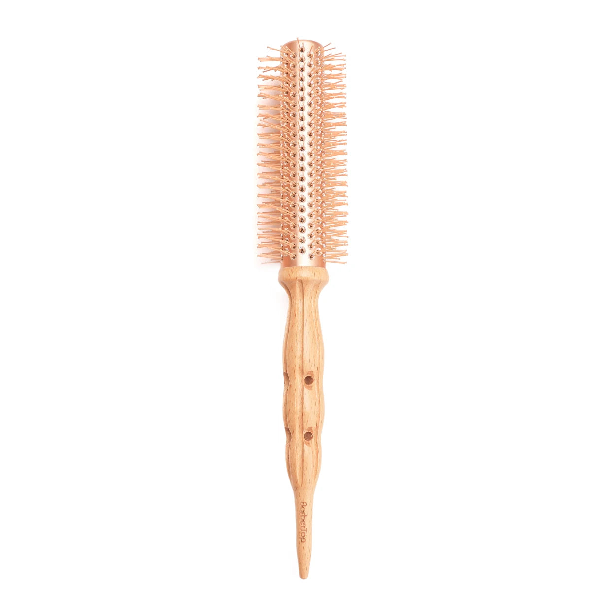 Professional Wood Round Curly Combs For Women Hairdressing Massage Brush Salon Barber Aluminum Tube Hair Styling Comb New Type