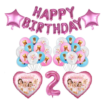 Pink Roblox Birthday Set 🎉🤖