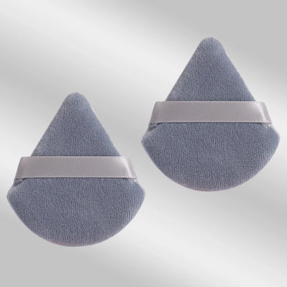 2 件 Triangle Powder Puff Face Makeup Sponge Soft Velvet Cosmetic Puff Blender Beauty Foundation Sponge Make up Accessories