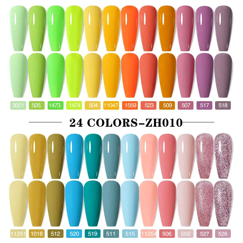 Clou Beaute 20pcs TPO & HEMA FREE Nail Gel Polish Set Red Pink Nude UV LED Soak Off Polish Gel Nail Semi Permanent Nail Varnish