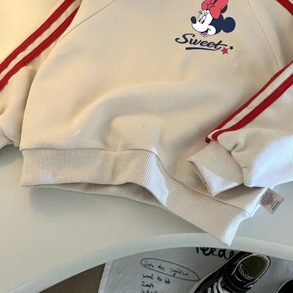 Spring New Style Girls Clothing Sets 2026 Children's Casual Tracksuits Fashion O Neck Hoodies and Side Stripe Trousers Two Piece
