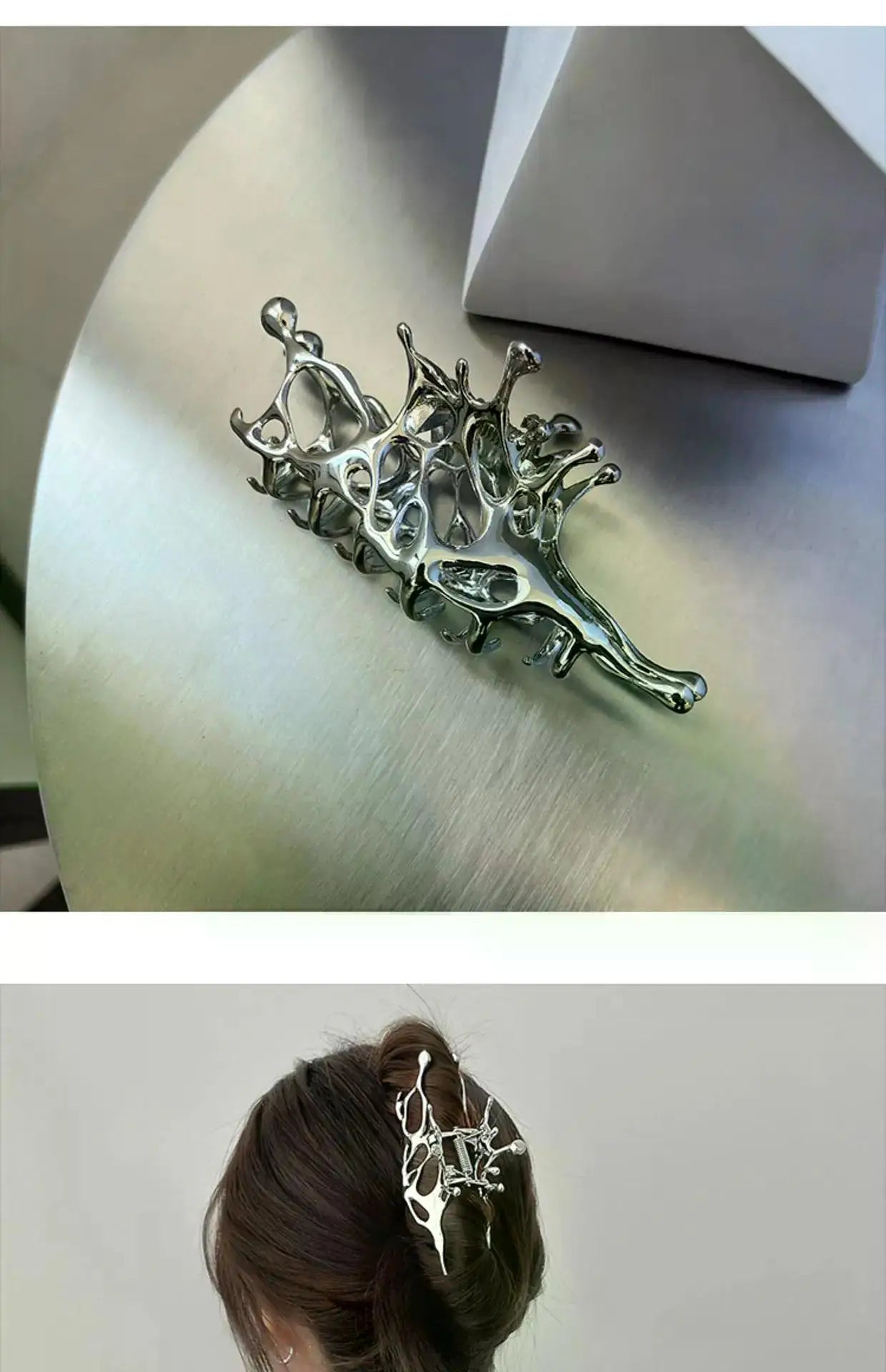 Y2K Metal Claw Hair Clip
