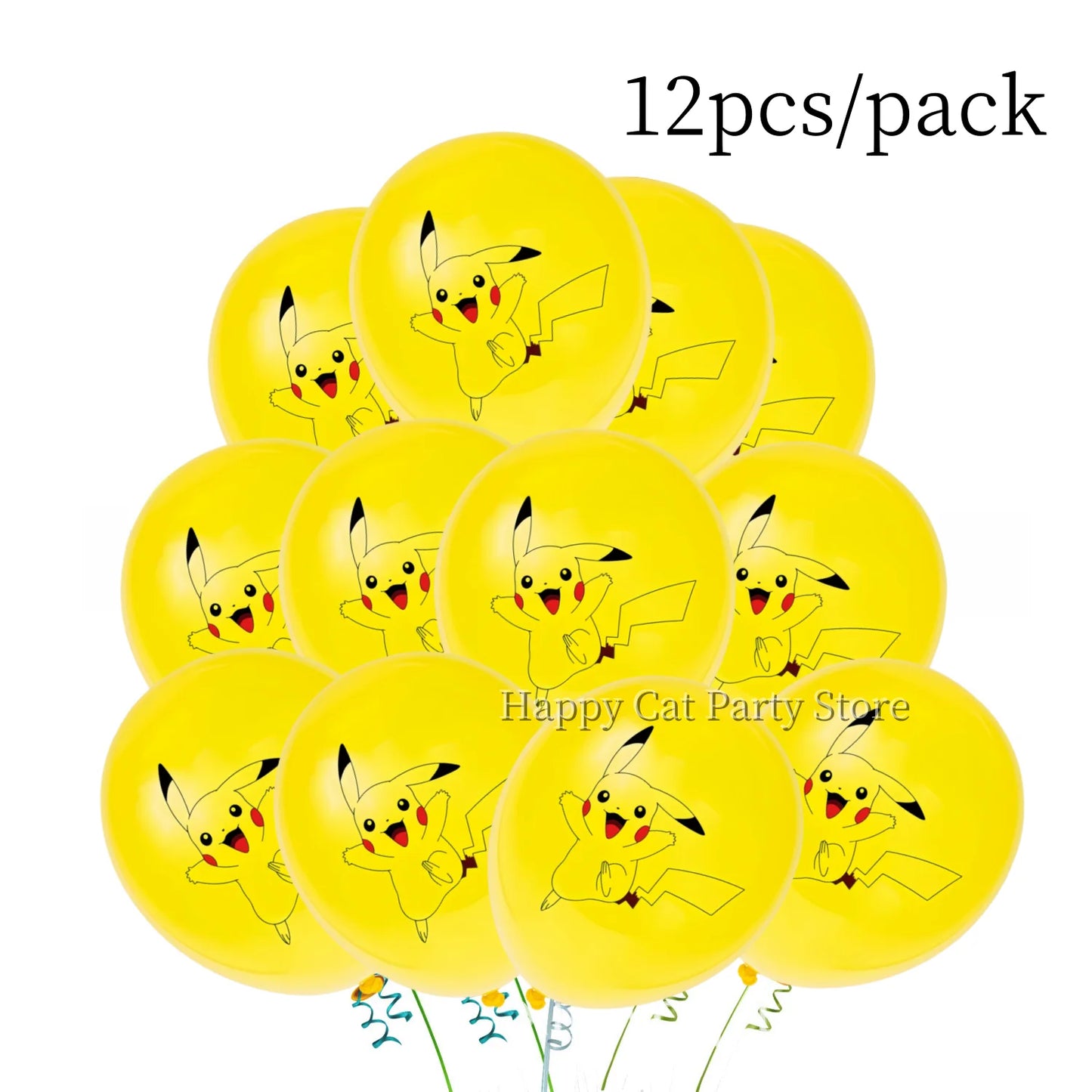 Pokemon Latex Balloons Birthday Party Decor Cartoon Pikachu Balloon Poke Ball Balloons Baby Shower Kids Favor For Party Supplies