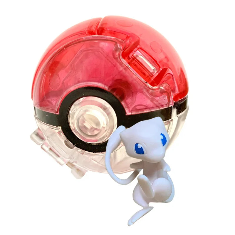 25 Styles Pokeball Figure Anime Figure Pokemon Elf Ball Toy Action Model Pikachu Mewtwo Charmander Kids Birthday Gifts Toys