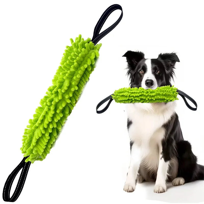 Dog Training Bite Stick Double Handle Interactive Toy Teeth Grinding Dog Training Stick Pet Dog Training Jute Sleeve Dog Toys