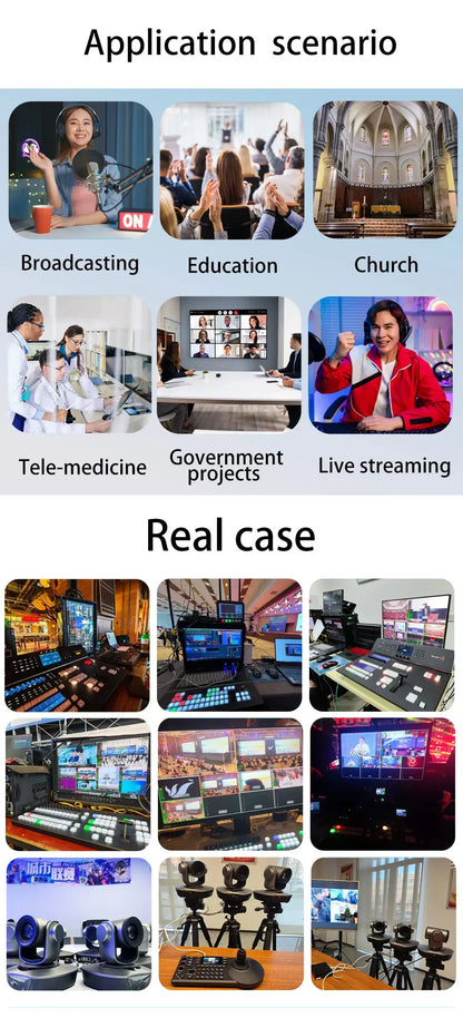 4K PTZ Video Conference Camera Kit with 20X Zoom & NDI