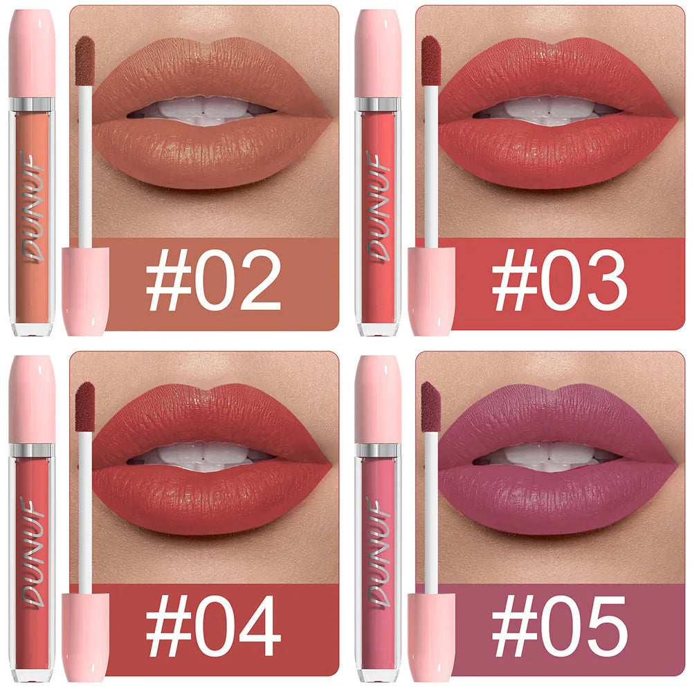 25 Color Velvet Matte Lipstick Liquid Waterproof Sexy Red Matte Lip Glaze Non-Stick Halloween Makeup Not Easy To Fade Lip Gloss