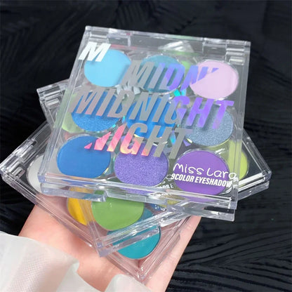 9 Colors Eye Shadow Palette Summer Pearl Matte Fine Shimmer Eyeshadow Powder Long Lasting Charming Eyes Make Up Palette Cosmetic