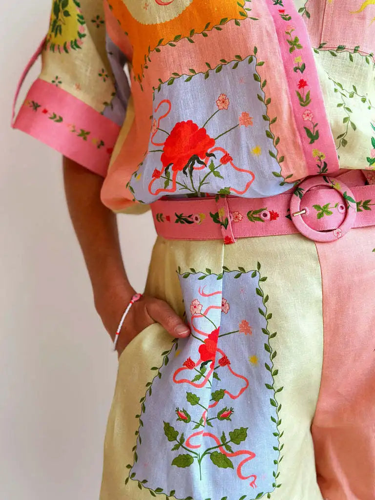 2026 Beach Tunic Women's Summer Clothing Bathing Dress Coverups Female Capes On Swimsuit New Casual And Fashionable Linen Shirt