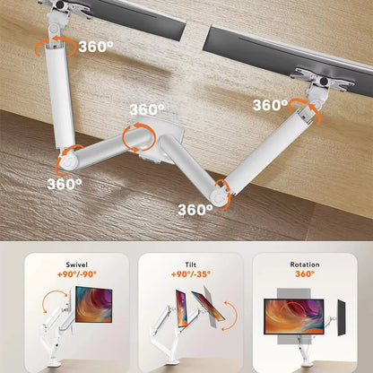 DualSpin Desk Monitor Stand