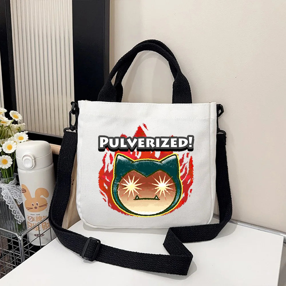 Pokémon Handbag Cartoon Children's Shoulder Bag Boys Girls Tote Bag Child Canvas Handbags Anime Crossbody Bag New Kids Gifts