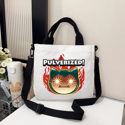 Pokémon Handbag Cartoon Children's Shoulder Bag Boys Girls Tote Bag Child Canvas Handbags Anime Crossbody Bag New Kids Gifts