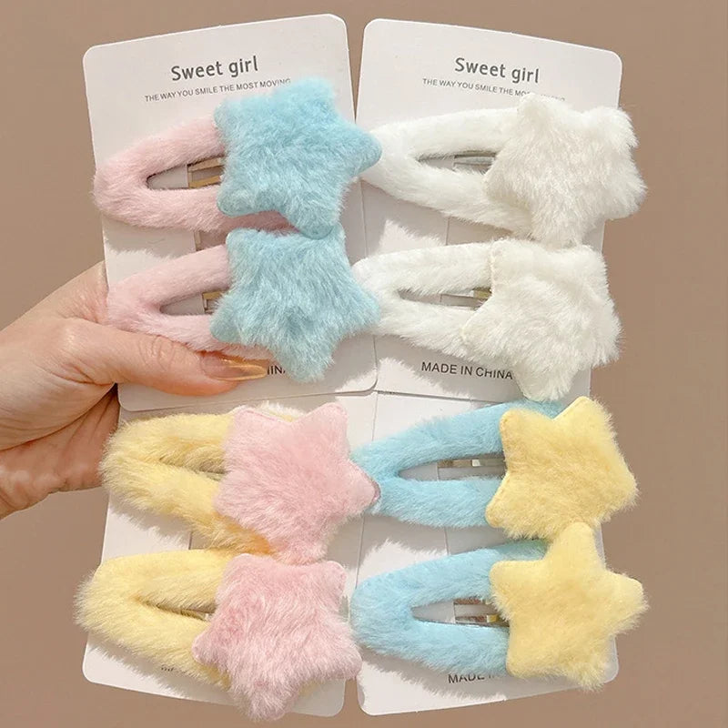 Y2K Star Hair Clips Set.