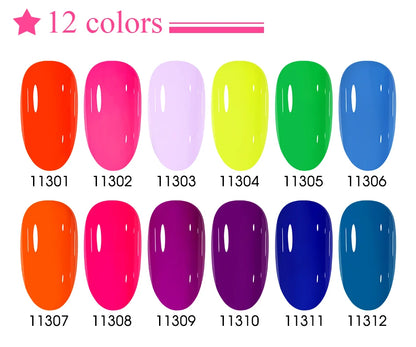Clou Beaute 20pcs TPO & HEMA FREE Nail Gel Polish Set Red Pink Nude UV LED Soak Off Polish Gel Nail Semi Permanent Nail Varnish