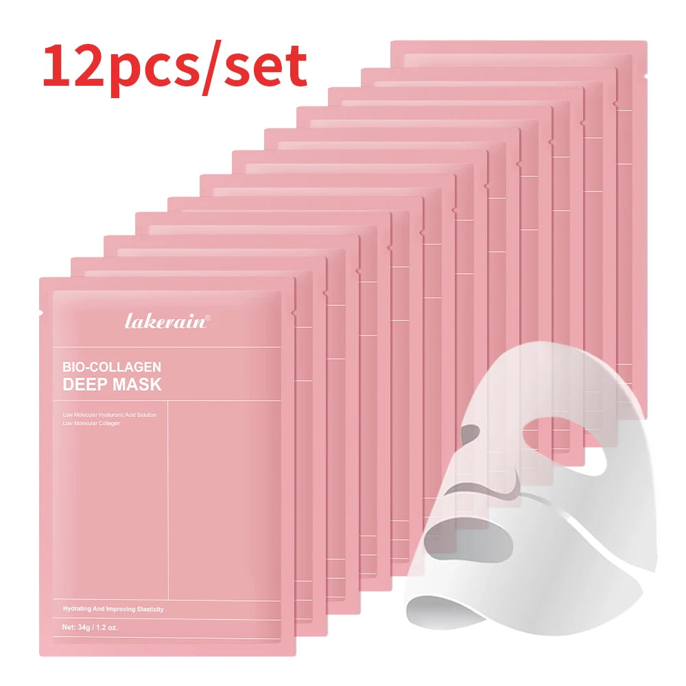 lakerain Bio-Collagen Deep Mask: 4-Piece Hydrating & Pore Refining Set