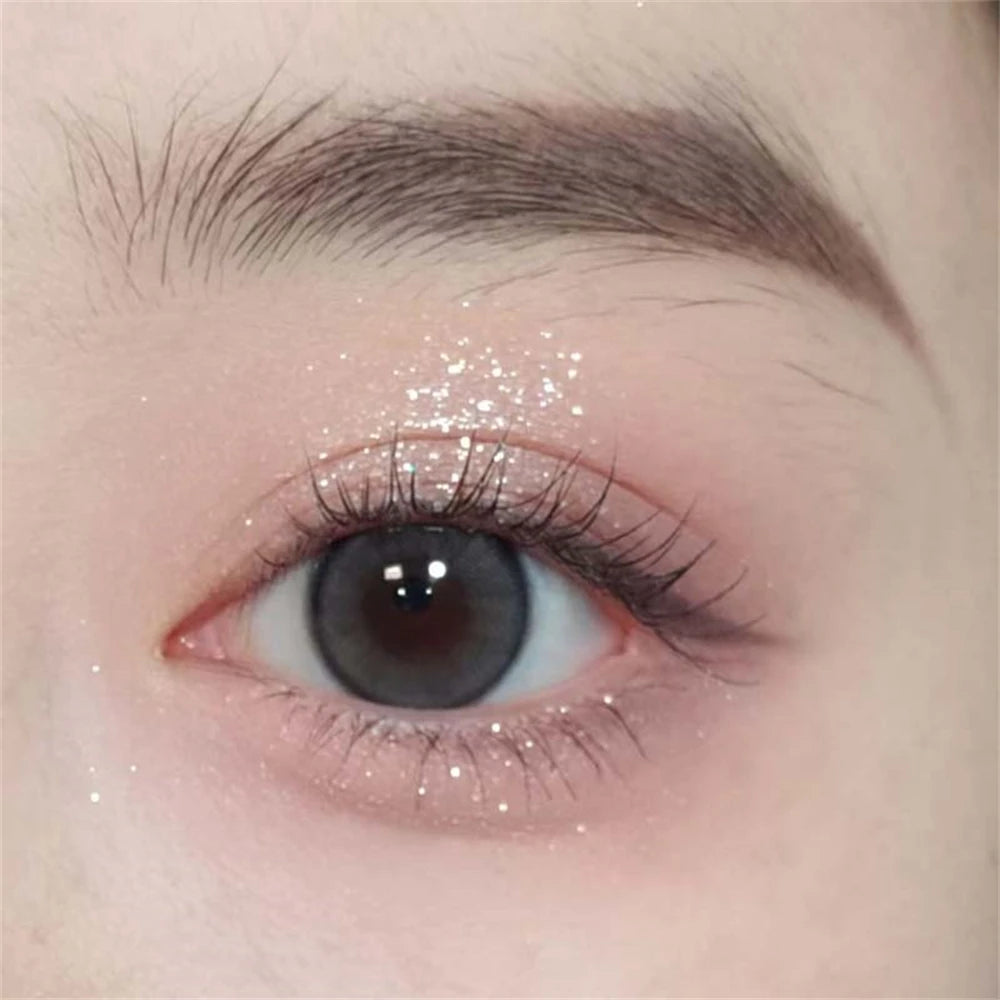 Metallic Glitter Eyeshadow Cream Sparkling Mousse Shimmer Highlighter Pressed Pigments Punk Purple Pearlescent Eyeshadow Palette